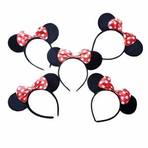 5 Pcs Minnie Mouse Ears Disney Tiara Headbands New